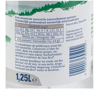 Eau gazeuse Bru 1,25 L - 6 bouteilles