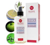 Eau micellaire Nezeni pour peaux sensibles et/ou sèches | Nettoyant Démaquillant 200 ml | 8 ingrédients actifs | Végétalien | FAIBLE EN CONSERVATEURS