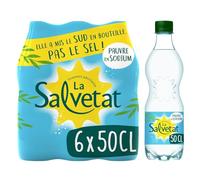 Eau Minérale Naturelle Gazeuse SALVETAT - le pack de 6 bouteilles de 50cL