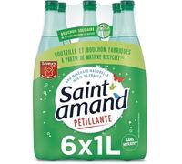Eau minérale naturelle pétillante,6 x 1 L
