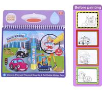 Eau modèles de dessin livre de dessin avec des enfants stylo peindre les enfants cadeau de jouets éducatifs (véhicule)