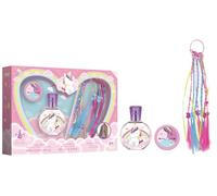 Eau my Unicorn Coffret avec EDT 50 ml, ombre à paupières et tresses avec gomme