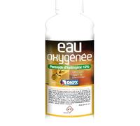 Eau oxygénée - ONYX - 12% - 1 Litre - Détachant - Agent de blanchiment - Bois brut