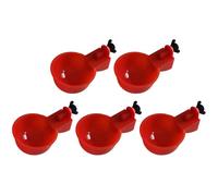 Eau pour tasse de poulet - Distributeur d'eau - Système automatique pratique - Installation rapide avec pointe durable - Alimentation fonctionnelle pour poussins, canards, dindes, genoux