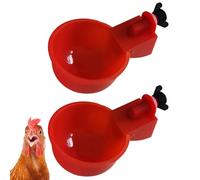 Eau pour tasse de poulet - Distributeur d'eau - Système automatique pratique - Installation rapide avec pointe durable - Alimentation fonctionnelle pour poussins, canards, dindes, genoux