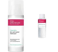 Eau Précieuse Clearskin Gel Anti-Spot Purifiant - Soin pour la Peau 2-en-1 - Aide à Réduire Boutons et Points Noirs - 50ml & Clearskin Lotion Purifiante - Nettoie la Peau - Resserre les Pores - 375 ml