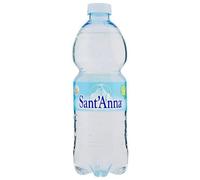 Eau Sant’Anna, Bouteilles d’Eau Naturelle de 0,5 litre, Eau Minérale Naturelle en Bouteilles en Plastique 100% Recyclable, Paquet de 24 Bouteilles de 0,5 litre