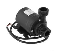Eau submersible sans balais DC 12 V 24 V pour fontaine piscine circulation solaire, débit 800 l/h, tête de bassin en plastique avec filetage 1/2" (DC 24 V)