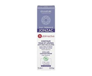 Eau Thermale Jonzac®| Contour Yeux et Lèvres Anti-âge cellulaire - Sublimactive | Lisse Rides & Ridules | Estompe les cernes | Corrige les signes de vieillissement | 99% d’origine naturelle | 15 ml