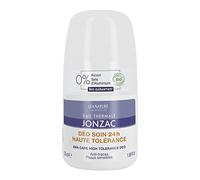 Eau Thermale Jonzac - Déodorant Soin 24H Haute Tolérance - Anti-Traces - Efficacité 24h - Peaux Sensibles - Nutritive - Certifié Bio Cosmos Organic - Flacon Roll-On 50 ml