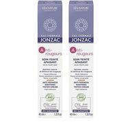 Eau Thermale Jonzac - Soin teinté apaisant - Anti Rougeurs - Peaux réactives à intolérantes - Certifié Bio Cosmos Organic - Tube de 40 ml (Lot de 2)