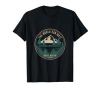Eau Tranquille Le Monde Peut Attendre Une Nature Minimaliste T-Shirt Graphique avec Valeur
