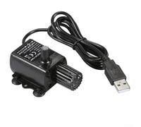 Eau USB DC5 V sans balais avec filtre, débit de 150 l/h, pour fontaine submersible ultra silencieuse de 35 dB pour aquarium, fontaine pour animaux de compagnie et eau
