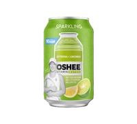 Eau vitaminée OSHEE Citron et citron vert pétillante sans sucre en boîte de 330 ml