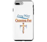 Eau vive, feu purifiant, Foi chrétienne, Force, Jésus Coque pour iPhone 7 Plus/8 Plus