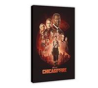 EAUK Poster sur toile Chicago Fire Series - Décoration murale pour salon, chambre à coucher - Cadre : 30 x 45 cm