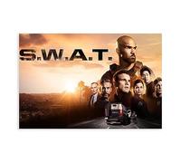 EAUK S.W.A.T. Affiche sur toile de la série TV 1 pour décoration de chambre à coucher, paysage sportif, bureau, chambre, cadeau sans cadre : 30 x 45 cm