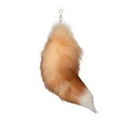 Eauptffy Furry Tail Porte-clés queue de renard thérien, porte-clés queue de renard e queue de loup pour cosplay, pendentif emblématique pour clés ou sacs, a, Taille unique