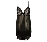 Eauptffy Nuisette Femme Sexy Grandes Tailles Nuisette Lingerie Dentelle Profonde Transparent Sleepwear Mesh Robe de Nuit Ouverte Entrejambe Grande Poitrine Robe de Chambre Combinaison Pyjama Ensemble