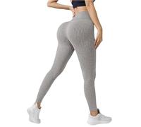 Eauptffy Pantalon de yoga pour femme, couleur unie, amincissant, pantalon de fitness, activités de plein air, coupe étroite, pantalon extérieur, legging confortable, jogging, yoga, journée, promenade