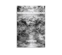 EaUso Impression sur toile de couverture de l'album The Neighbourhood I Love You, affiches murales et impression d'art moderne pour chambre à coucher (30 x 45 cm)