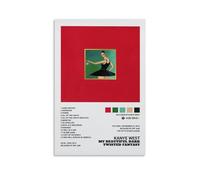 EaUso Kanye West Poster - My Beautiful Dark Twisted Fantasy Toile décorative 30 x 45 cm