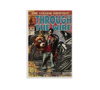 EaUso Kanye West Poster vintage décoratif sur toile pour chambre à coucher - 40 x 60 cm