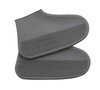 EAUSO Silicone Waterproof Shoe Covers, Outdoors Rain Shoe Covers, Reusable Washable Adult Rain Foot Covers for Men and Woman (Color : Gray, Size : XL)