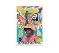 EaUso Tyler, The Creator Music Tour Poster - Impression sur toile multicolore - Décoration murale moderne pour chambre familiale et salon - 30 x 45 cm
