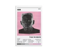 EaUso Tyler The Creator Poster d'album de musique sur toile - Impression d'art moderne pour chambre à coucher - 30 x 45 cm