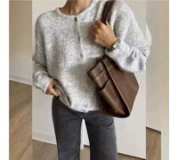 EAVA Cardigan vintage doux et polyvalent pour femmes, nouveau design automne/hiver, élément bouton col rond, convient pour la Saint-Valentin L,M,S,XL,XS,XXSTricots
