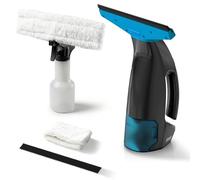 Eave Nettoyeur Vitre, Kit Nettoyeurs de Vitres Sans Fil avec Autonomie de 45 min, Lave Vitre Electrique avec Raclettes de 28cm & Réservoir de 200ml, Adapté aux Vitres, Carrelages & Miroirs (bleu)