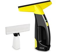 Eave Nettoyeur Vitre, Kit Nettoyeurs de Vitres Sans Fil avec Autonomie de 45 min, Lave Vitre Electrique avec Raclettes de 28cm & Réservoir de 200ml, Adapté aux Vitres, Carrelages & Miroirs (jaune)