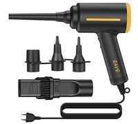 Eave Souffleur PC Set, 2 Vitesses 500w Souffleur Air Comprimé, Efficace Puissant électrique Nettoyeur PC, Polyvalent Air Duster avec 3m Fil & Buses, Suitable for Pc, Voiture, Nettoyage à Domicile
