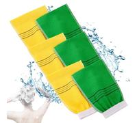 EAVUYIS 6x Gant Exfoliant Corps, Gant de Crin Gant Kessa Gommage Corps et Visage en Viscose Naturelle, pour Enlever Ies Peaux Mortes et Callosités