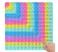 EAVUYIS Table de Multiplication 12x12 et Addition | Jeu Éducatif en Silicone, Fidget Toy Anti-Stress pour Enfant et Adulte