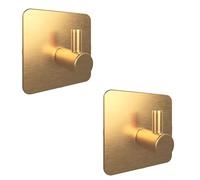 EAVY Crochet Serviette Adhésif Doré - Lot de 2 Porte-Serviettes