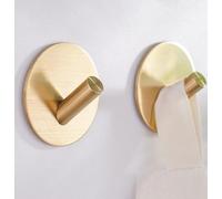 EAVY Crochet Serviette Adhésif Doré - Lot de 2 Porte-Serviettes