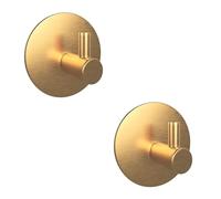 EAVY Crochet Serviette Adhésif Doré - Lot de 2 Porte-Serviettes