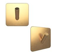 EAVY Crochet Serviette Adhésif Doré - Lot de 2 Porte-Serviettes