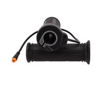 Eawfgtuw 3 broches complet pour accélérateur pour vélo électrique, poignée droite 12 V-72 V, contrôleur d'accélérateur en caoutchouc antidérapant avec longueur de 310 mm pour scooter
