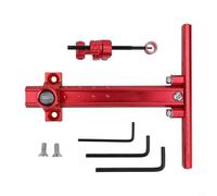 Eawfgtuw Accessoire de visée en métal de type T avec échelle transparente, corps en alliage d'aluminium, vis et tournevis inclus (rouge)