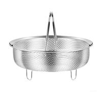 Eawfgtuw Acier inoxydable 304 pour cuiseur vapeur, accessoire de cuisine pour cuire et filtrer les aliments Panier à vapeur en acier inoxydable pour légumes 2 L (M)
