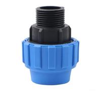 Eawfgtuw Adaptateur mâle en polypropylène pour tuyau en polyéthylène de 20 mm, 25 mm, 32 mm avec joint à vis, compatible avec système d'irrigation goutte à goutte de jardin de 2,7 cm, 16 barres (25 mm