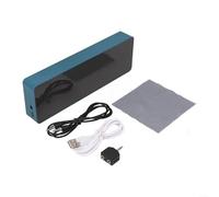 Eawfgtuw Analyseur de musique LED VU, module d'affichage du niveau audio RVB, lumière réactive au son avec 84 effets, alimentation USB pour stéréo domestique, bleu + noir