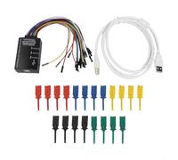 Eawfgtuw Analyseur logique USB 16 canaux 100 m Taux d'échantillonnage avec SPI UART CAN JTAG Protocole Analyse pour macOS pour OS X Support Compact 100 x 63 x 32 mm
