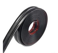 Eawfgtuw Bande décorative murale en PVC, protection d'angle, autocollant en PVC pour bord de mur, bande de protection d'angle, bande de calfeutrage, bande de transition de sol, 2 cm x 5 m (noir)