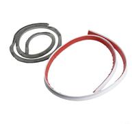 Eawfgtuw Bande d'étanchéité pour bas de porte de 100 cm, insonorisée et anti-insectes en TPE pour porte de porte, joint double face à économie d'énergie pour intérieur et extérieur (blanc)