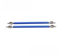 Eawfgtuw Barre de renfort en acier inoxydable pour pare-chocs avant de voiture avec section centrale filetée pour modification extérieure du véhicule (bleu)