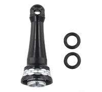 Eawfgtuw Barre d'équilibre de moulinet de pêche en alliage d'aluminium 47 mm pour Stella Stradic Nasci Vanford F6 CI4 2000-5000, pour tige de bobine CNC avec 2 anneaux, gris (noir)